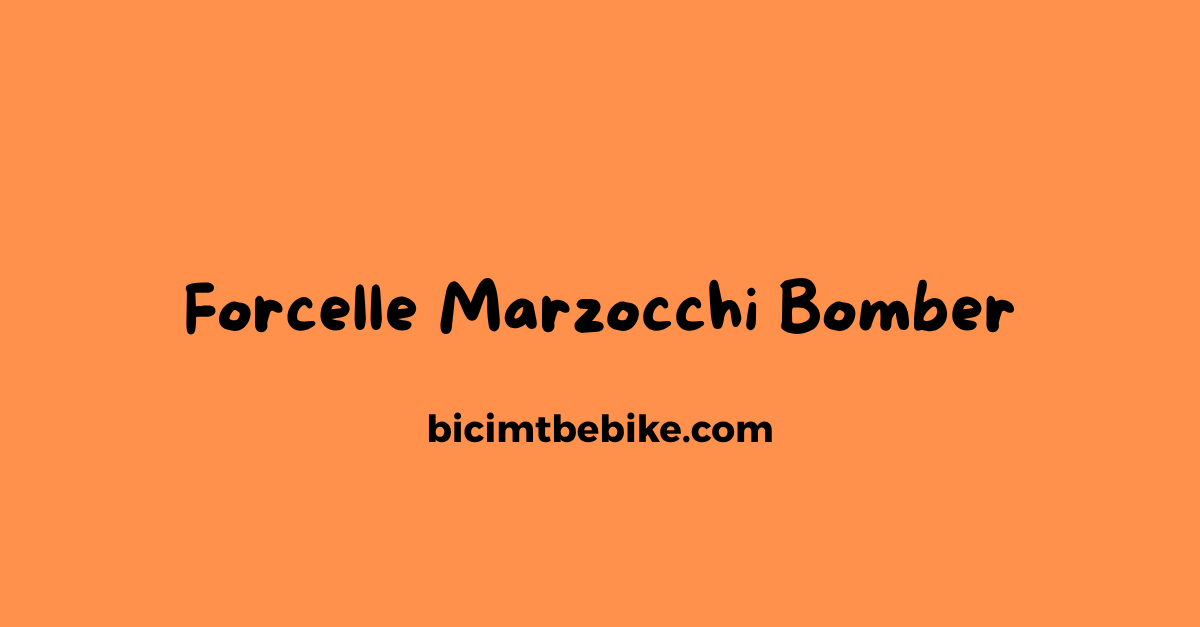 Forcelle Marzocchi Bomber, immagine di copertina