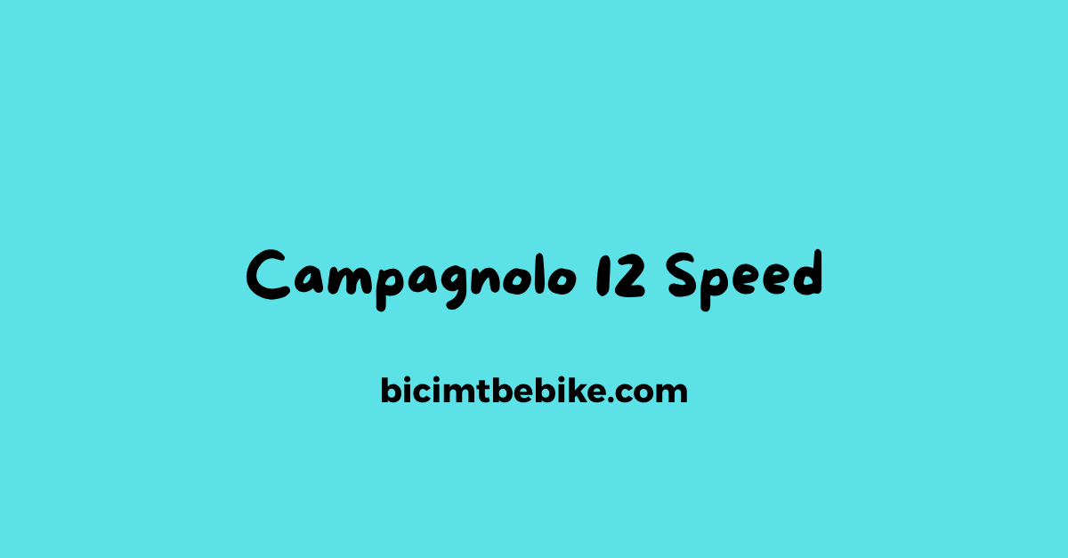 Campagnolo 12 Speed, foto di copertina