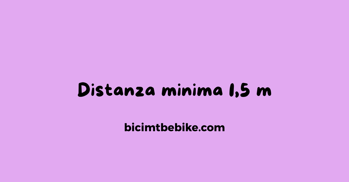 Distanza minima 1,5 m tra auto e bici, copertina