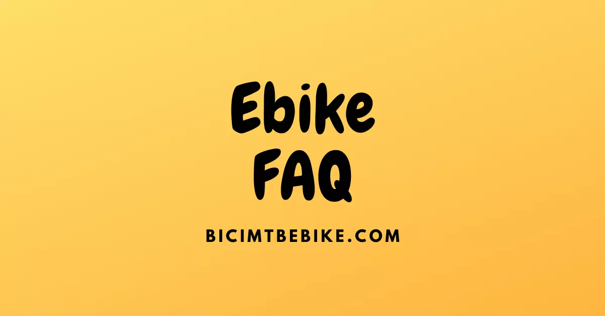 FAQ sulle ebike, foto copertina