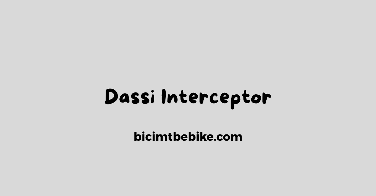 Dassi Interceptor, foto cover