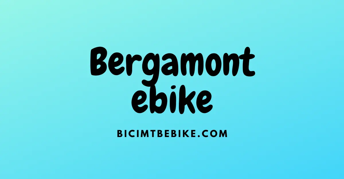 Bergamont ebike, copertina