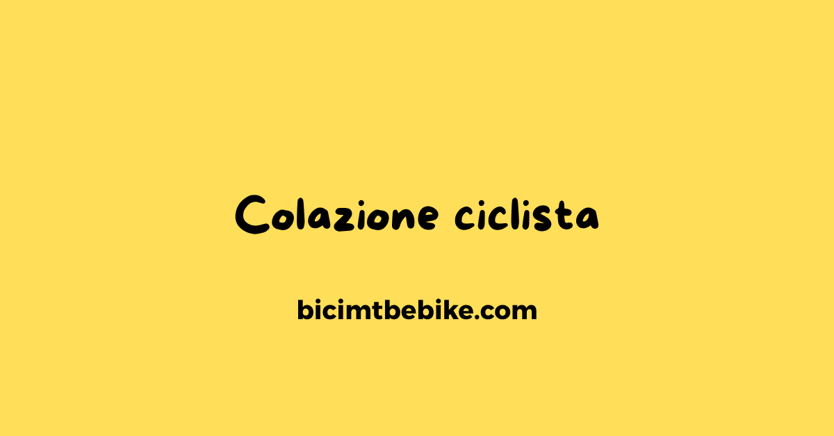 Colazione ciclista, cover