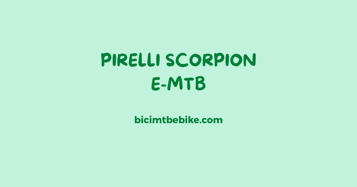 Pirelli Scorpion E-MTB cover