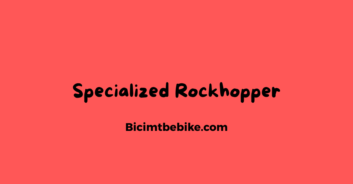 Specialized Rockhopper, copertina
