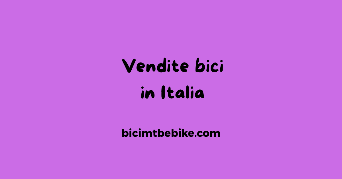 Vendite di bici in Italia, foto copertina
