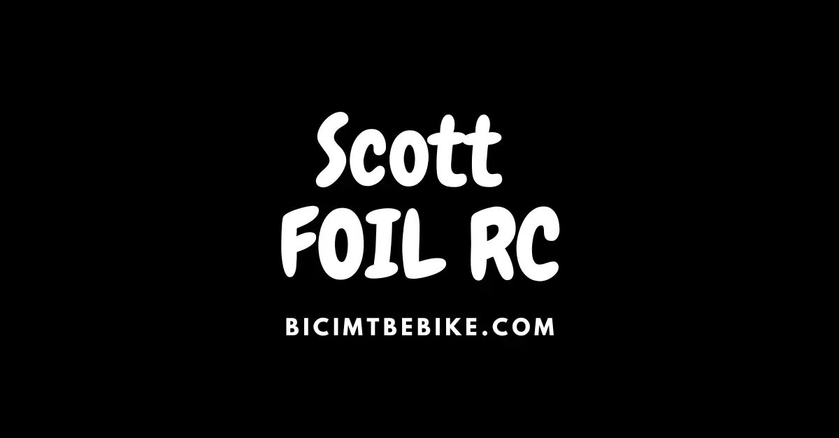 Scott FOIL RC copertina