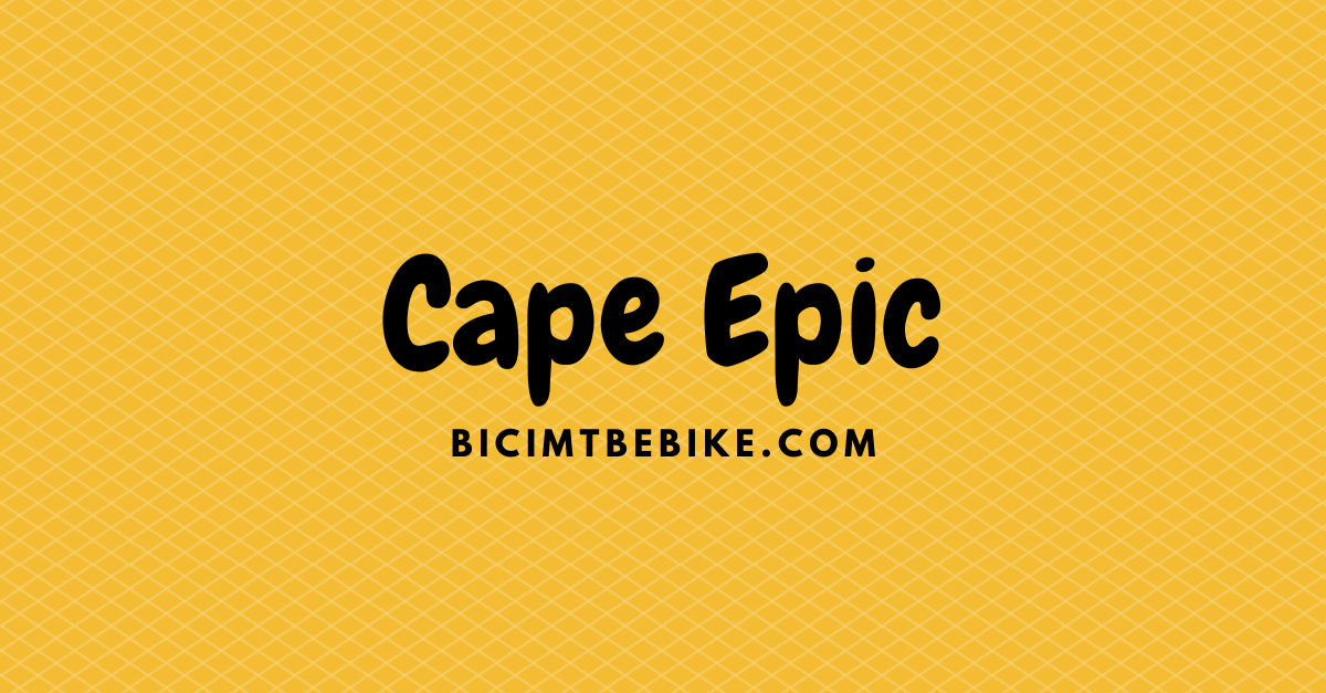 Cape Epic, foto cover