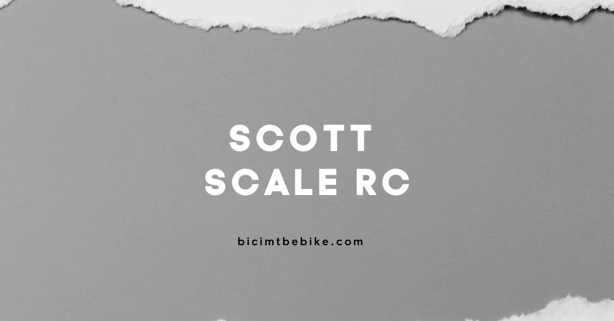 Scott Scale RC, immagine di copertina