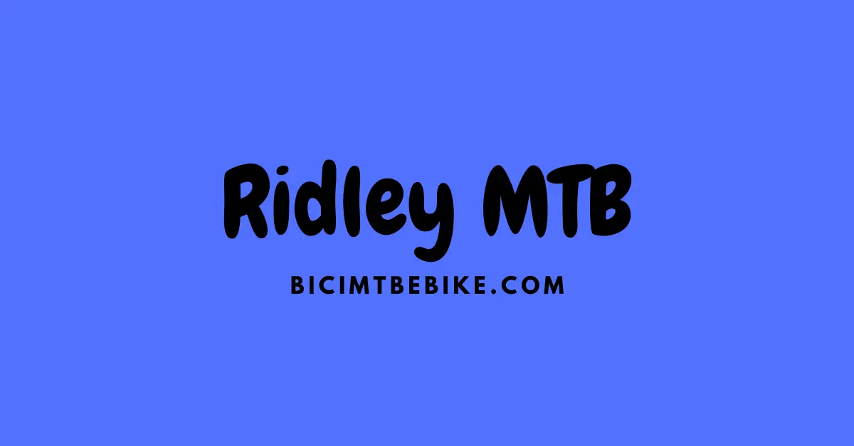 Ridley mtb foto cover