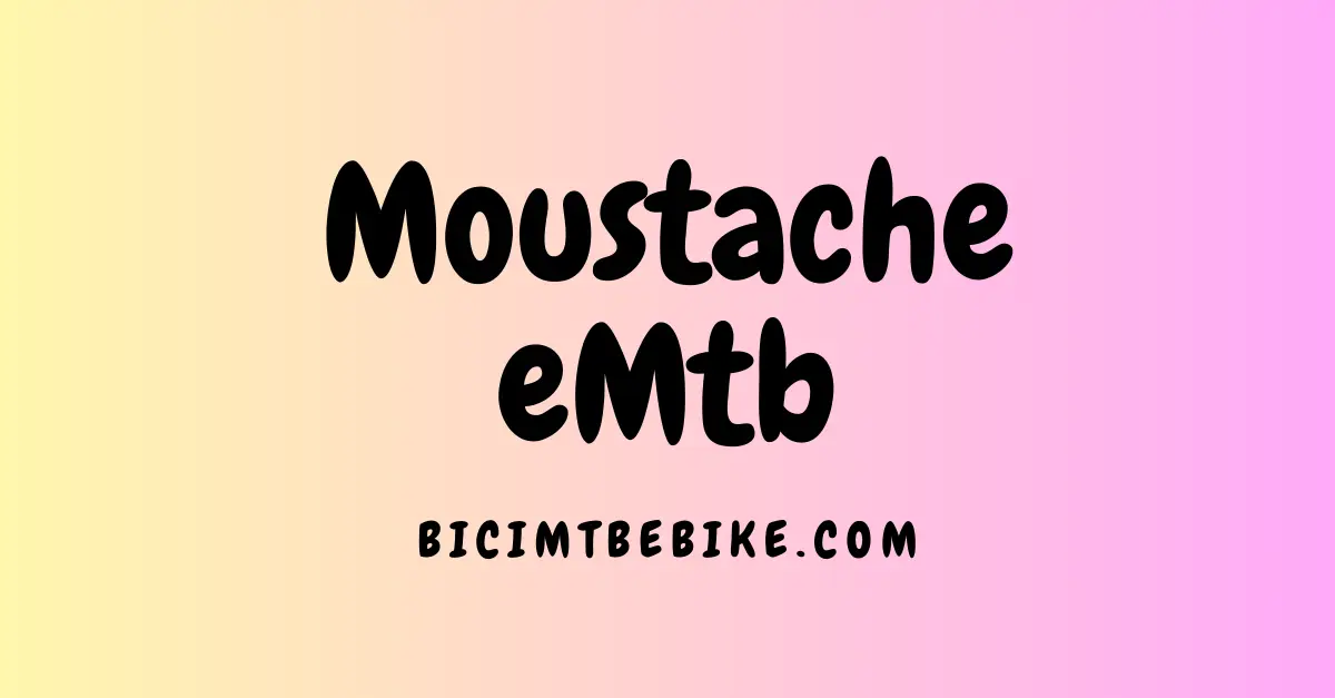 Moustache eMtb, copertina