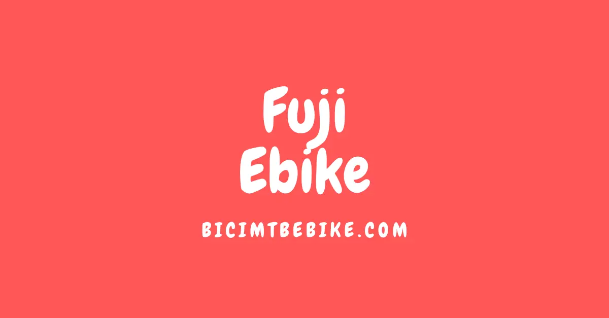Fuji ebike catalogo, cover