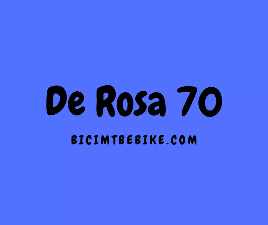 Foto di copertina del post sulla bici da corsa De Rosa 70