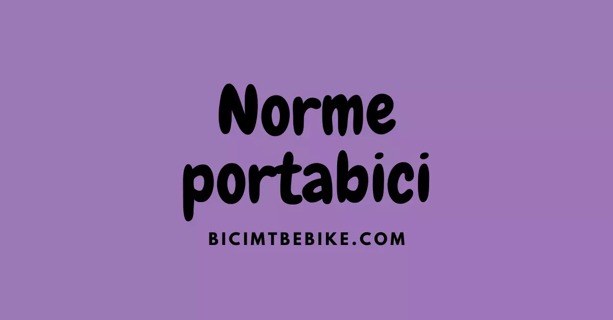 Norme portabici, foto cover