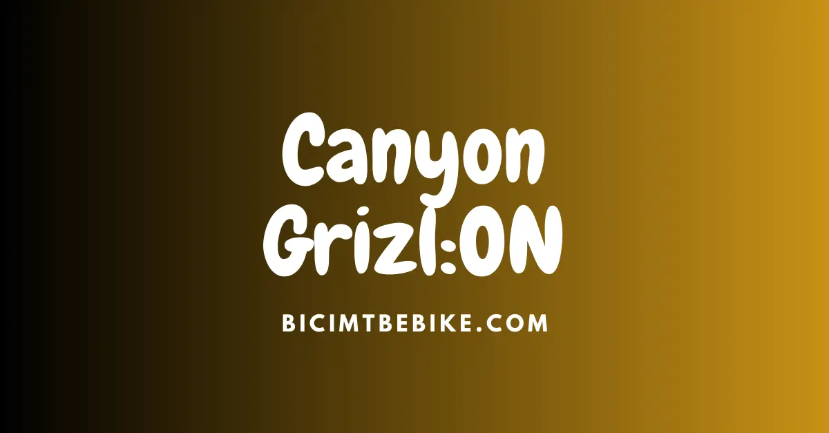 Canyon Grizl:ON copertina