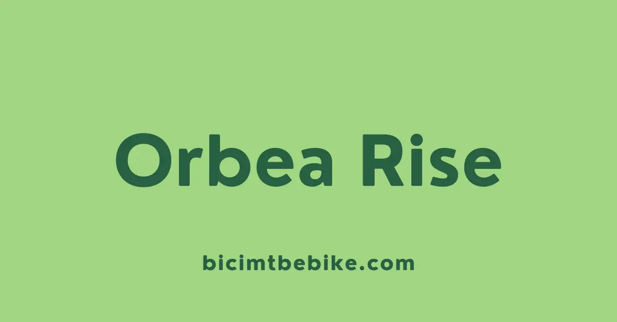 Orbea Rise 2025, foto cover