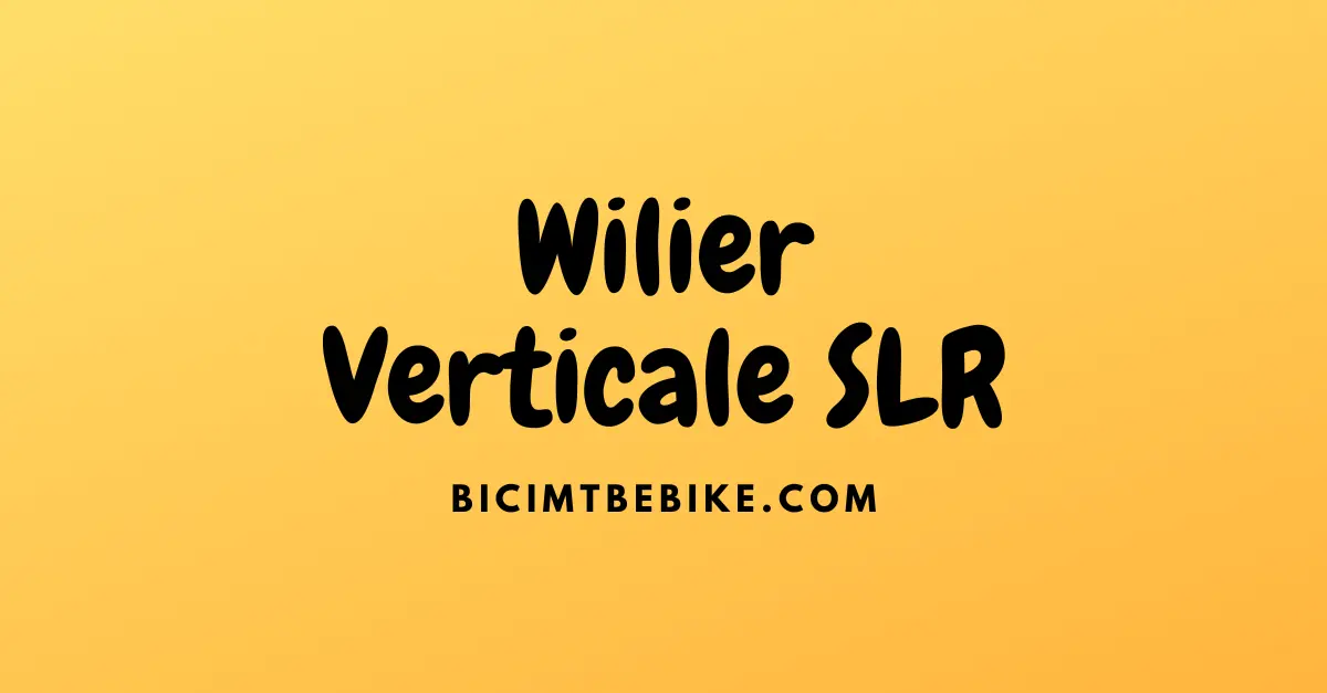 Wilier Verticale SLR in colorazione, foto copertina