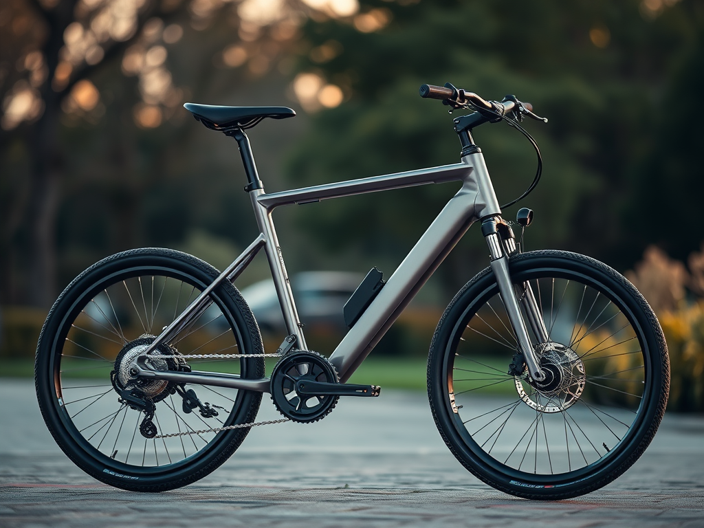 Bici elettrica in titanio