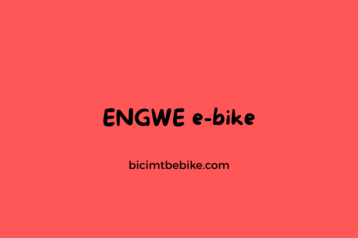 ENGWE e-bike, copertina con scritta nera su sfondo rosso