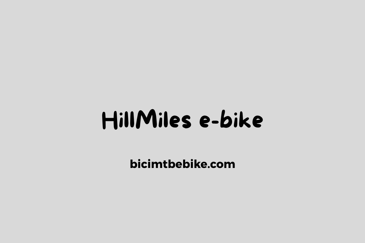 HillMiles e-bike, cover