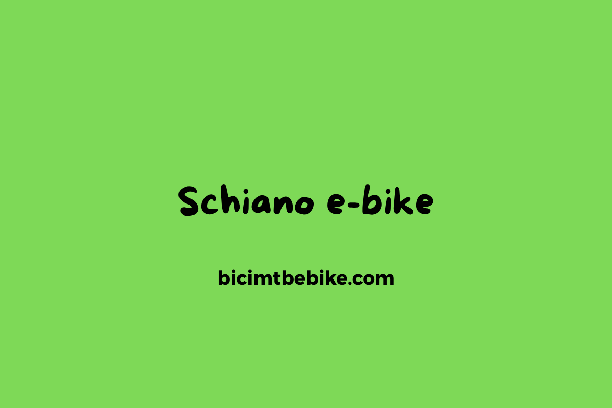 Schiano e-bike, foto cover
